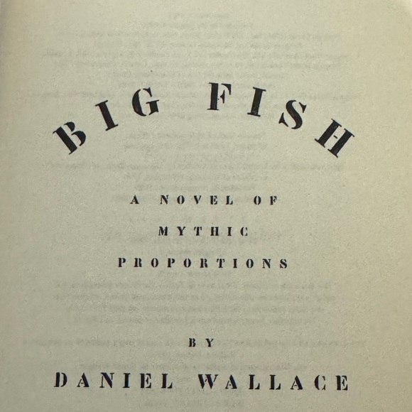 📖 Vintage Stunning Big Fish 2003 Trade Paper Back Book by Daniel Wallace 📚 - Picture 11 of 14